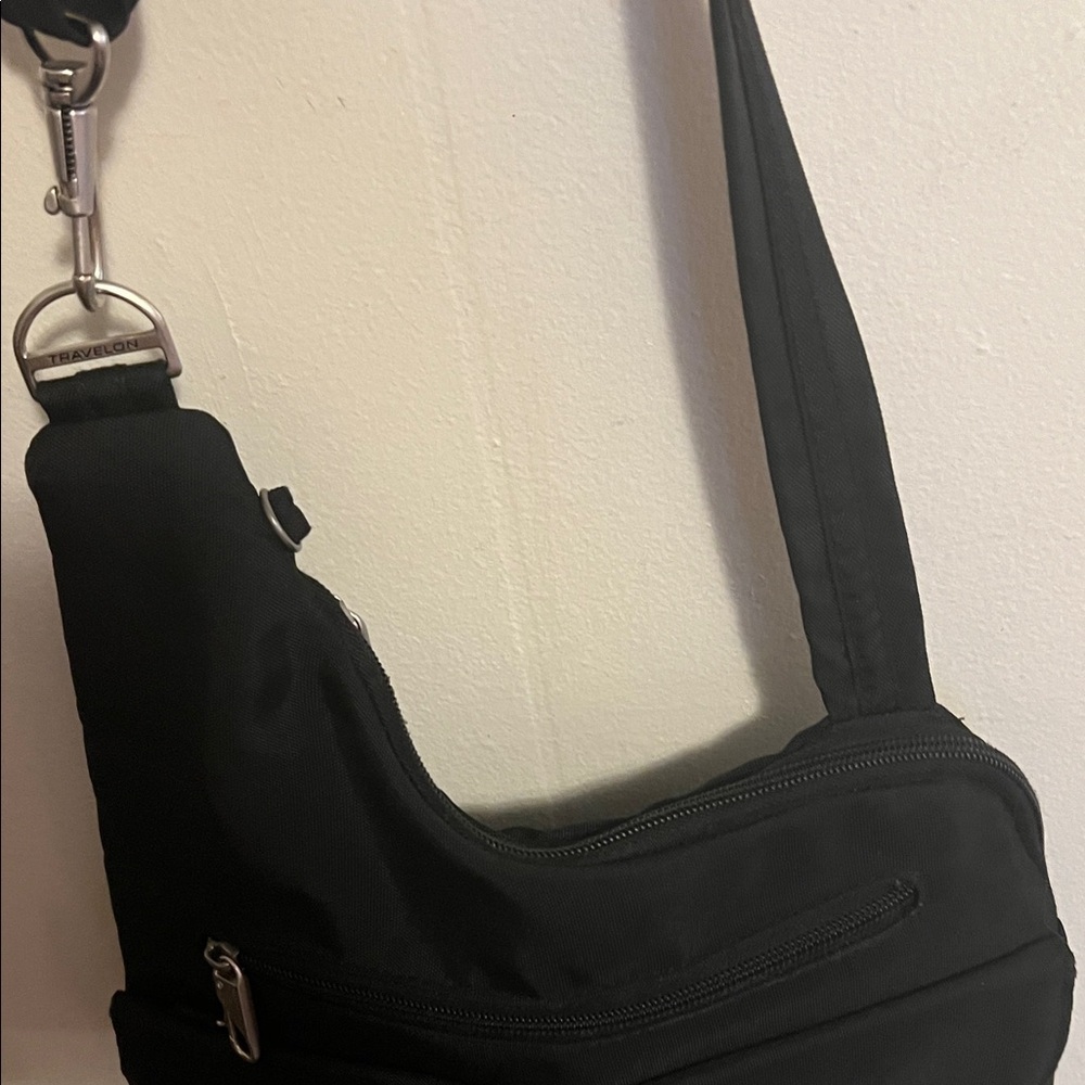 Travelon Black Messenger Bag - Picture 5 of 6